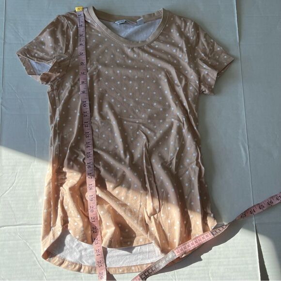 NWOT Isaac Mizrahi! Short-Sleeve Knit dot Top | Size XXS - Picture 9 of 9